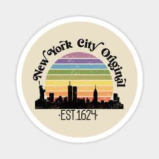 New York City Original Vintage Rainbow Magnet